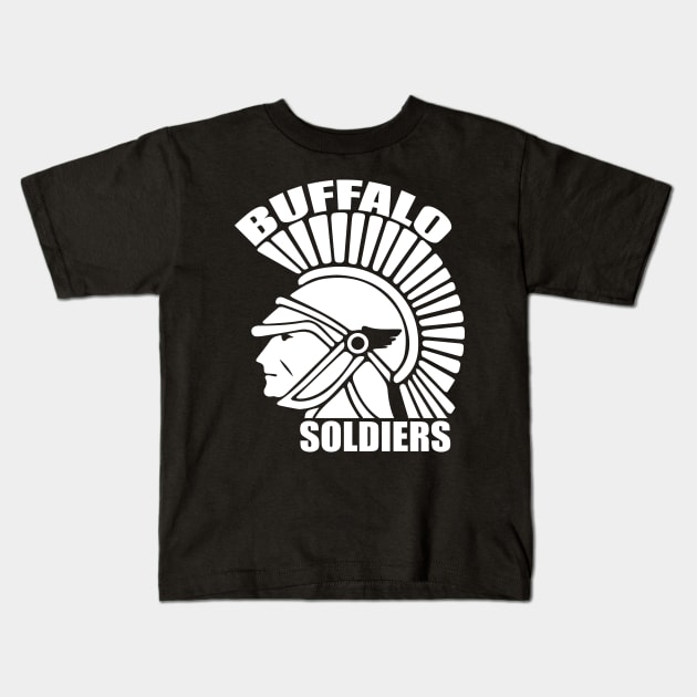 Buffalo Soldiers tee design birthday gift graphic Kids T-Shirt by TeeSeller07